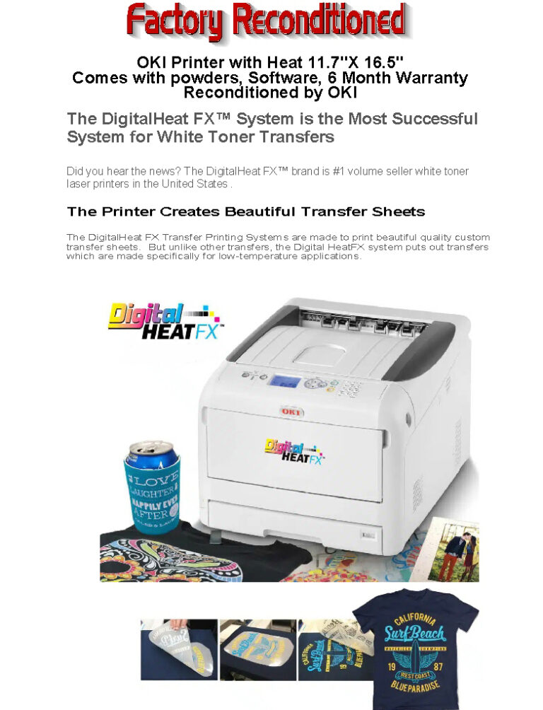 OKI DIGITAL HEAT FX Industrial Transfer PrintersFactory Reconditioned